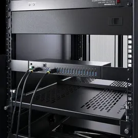 Startech StarTech.com 16-Port Industrie USB 3.0 Hub mit Netzteil, 5Gbps Verteiler/Mehrfachstecker für DIN/Rack, Dual-Host USB Switch