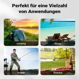Wiltec Angelschirm 250 x 250 cm Grün
