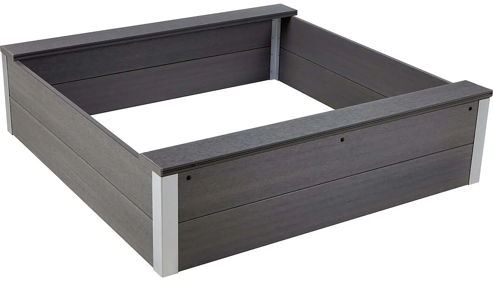 dobar WPC Sandkasten "Theo" , Silbergrau