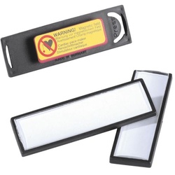 Durable Namensschilder »Magnet« - 25 Stk schwarz, 6.7x1.7 cm