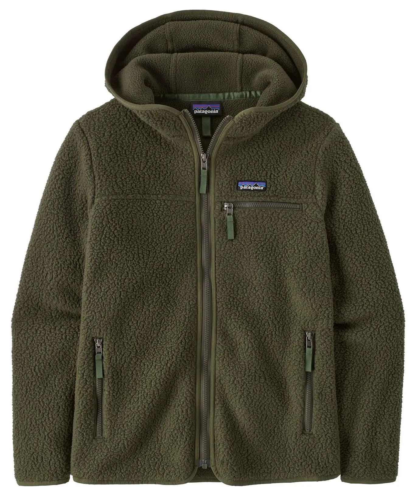 Patagonia Damen Retro Pile Hoody, XS - Pine Needle Green