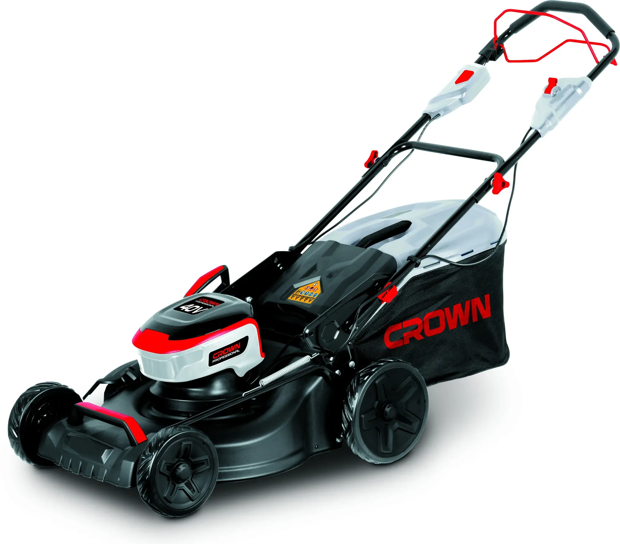 CROWN Akku Rasenmäher mit Antrieb 20 V 51 cm