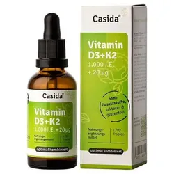 Casida Casida VITAMIN D3 K2 Tropfen Vitamine 50 ml 
