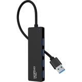 HOPDAY USB 3.0 Data Hub, Ultradünn 4 Ports USB Hub, High Speed USB 3.0 Hub für MacBook, Mac Pro/Mini, Mac, Surface Pro, XPS, USB Sticks, Notebook PC, Portable, Externe Festplatten