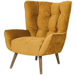 SOHO Polstersessel  Jolyn ¦ gelb ¦ Maße (cm): B: 87 H: 100 T: 86.0