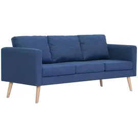 vidaXL 3-Sitzer-Sofa Stoff Blau