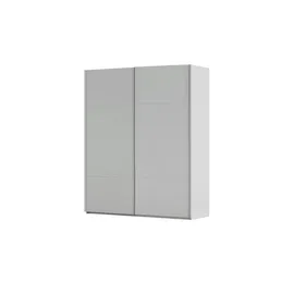 meinSchrank Schwebetürenschrank Regina 181 x 223 x 68 cm Grau