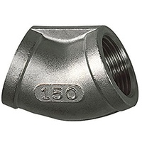 Riegler Winkelstück 45°, innen/innen, Rp 1/8, Edelstahl 1.4408