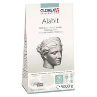 Glorex  Alabit Modelliergips 5 kg naturweiß Weiß