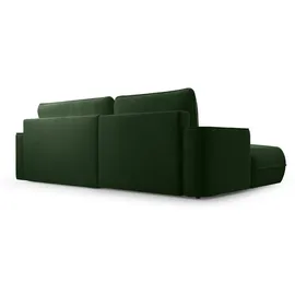 ax living Ecksofa mit Schlaffunktion Grün Peoni 267 cm breit elegant L