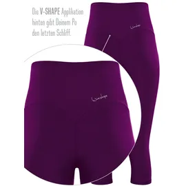 Winshape Damen Functional Comfort High Waist 3/4-Tights HWL217C in dark plum XS