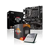 Memory PC Aufrüst-Kit Bundle AMD Ryzen 7 5800X 8X 3.8 GHz Prozessor, A520M-A Pro Mainboard (Komplett fertig zusammengebaut inkl. Bios Update und Funktionskontrolle)