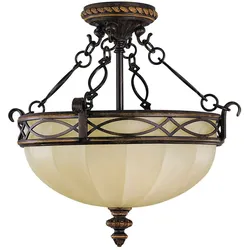 Drawing Room 2 Light Flush - Walnuss im traditionellen Edwardianischen Stil