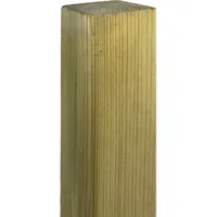 Gartenland Zaunpfosten Gerade 7 x 190 cm Grün/Holz