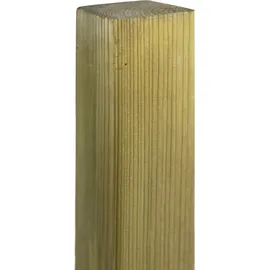 Gartenland Zaunpfosten Gerade 7 x 190 cm Grün/Holz