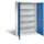C+P Werkstattschrank | HxBxT 195x120x40cm | Lichtgrau/Enzianblau von PROREGAL