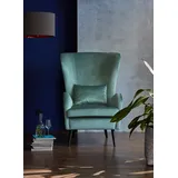 Home Affaire Sessel HOME AFFAIRE "Salla auch in Fellimitat und Feincord, viele Bezugsarten, Ohrensessel", grün, B:78cm H:118cm T:94cm, Samtoptik (100% Polyester), Sessel, Sessel, wahlweise mit oder ohne Hocker; großer Sessel: Maße B/T/H: 78/94/118cm