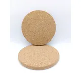 2 Stück Kork Untersetzer (rund) für Pfanne, Glas, Topf, Bindereibedarf, Verschiedene Größen, 71007