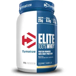 Dymatize Elite 100% Whey Gourmet Vanilla 942g - High Protein Low Sugar Powder Einheitsgröße