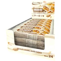 IronMaxx Maxxers Proteinriegel White Choc/Erdnuss/Caramel Riegel 24 x 49 g