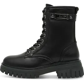 s.Oliver Damen Stiefeletten zum Schnüren mit Reißverschluss, Schwarz (Black), 41 EU - 41 EU
