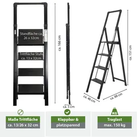 Trutzholm Alu Trittleiter 4 Stufen