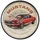 Nostalgic-Art Retro Wanduhr, Ford Mustang – GT 1967 Red