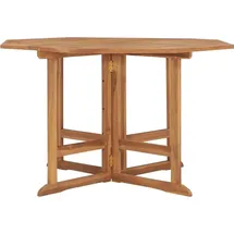 vidaXL Garten-Esstisch Klappbar 110 x 110 x 75 cm Teak/braun