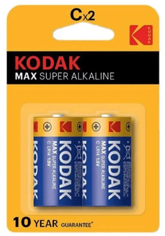 KODAK - MAX ALKALINE BATTERIE C LR14 2 EINHEIT