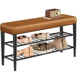 VASAGLE EKHO Kollektion Schuhbank 30 x 100 x 50 cm karamellbraun