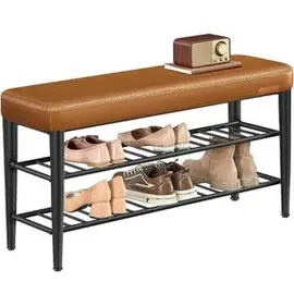 VASAGLE EKHO Kollektion Schuhbank 30 x 100 x 50 cm karamellbraun