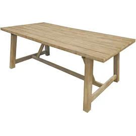 Garden Pleasure OAKLAND Gartentisch 200 x 100 x 75 cm Braun