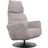 Relaxsessel ALINA "Thimo", grau (mittelgrau xbo 19), B:84cm H:114cm T:88cm, Struktur fein XBO (100% Polyester), Sessel, Relaxsessel, in Größe M, Liegefläche 180cm, verstellbar, optional mit Aufstehhilfe