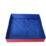 Hundepool Klein | Katzenpool | 50 × 50 cm PVC Faltbares Haustier -Schwimmbad | Hundeplanschbecken | Dog Pool | Hundebadewanne | Nicht Unflatbarer Tragbarer Pool für Kleinkörpertier