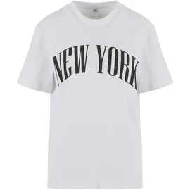 miss tee New York City Wording Weiß S