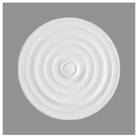 PROVISTON - Stuckrosette Polystyrol Durchmesser 400 mm Weiß Deckenrosette