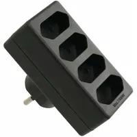 As - Schwabe Euro-Multistecker 4-fach, schwarz