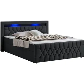 Juskys Leona 180 x 200 cm H4 Schwarz