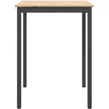 vidaXL Bartisch Natur 80 x 80 x 105 cm Massives Kiefernholz Beige