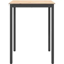 vidaXL Bartisch Natur 80 x 80 x 105 cm Massives Kiefernholz Beige
