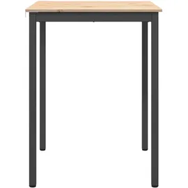 vidaXL Bartisch Natur 80 x 80 x 105 cm Massives Kiefernholz Beige