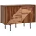 Wohnling Sideboard Sheesham massiv, 2 Fächer, 100x71x40 cm - rosenholz