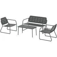 casa.pro Andria Set 4-tlg. Anthrazitgrau