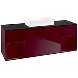 Villeroy und Boch Finion Waschtischunterschrank F742HBHB 160x60,3x50,1cm, Regale Peony matt lacquer, Peony Matt