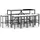vidaXL Polyrattan Gartenbar-Set 11-tlg. schwarz inkl. Kissen