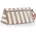 Reisenthel Maxi Case summerstripes Coffee - dreieckige Kosmetiktasche - großes Hauptfach, Innentasche und praktische Handschlaufe
