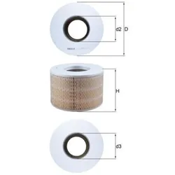Luftfilter MAHLE LX 1140