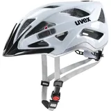 Uvex active - sicherer Allround-Helm für Damen und Herren - individuelle Größenanpassung - erweiterbar mit LED-Licht - cloud-silver