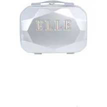 ELLE Kosmetiktasche ELLE, Gr. B/H/T: 16,5cm x 25,5cm x 33cm, silber (silberfarben), Kunstfaser, Taschen Kosmetiktasche, mit vollständig gefüttertem Innenraum