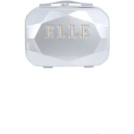 ELLE Kosmetiktasche ELLE, Gr. B/H/T: 16,5cm x 25,5cm x 33cm, silber (silberfarben), Kunstfaser, Taschen Kosmetiktasche, mit vollständig gefüttertem Innenraum